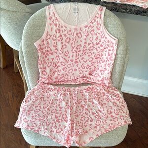 New Kyte Baby Women’s Sakura Blush Leopard Tank Sleep Set